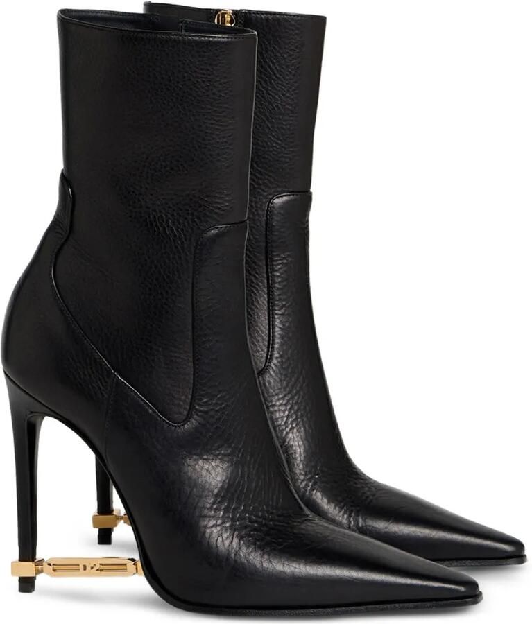 DSQUARED2 Enkellaarzen met metalen detail Zwart - Foto 3