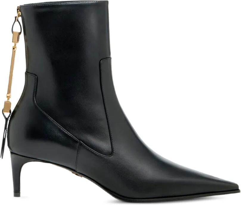 DSQUARED2 Enkellaarzen met metalen staafje Zwart