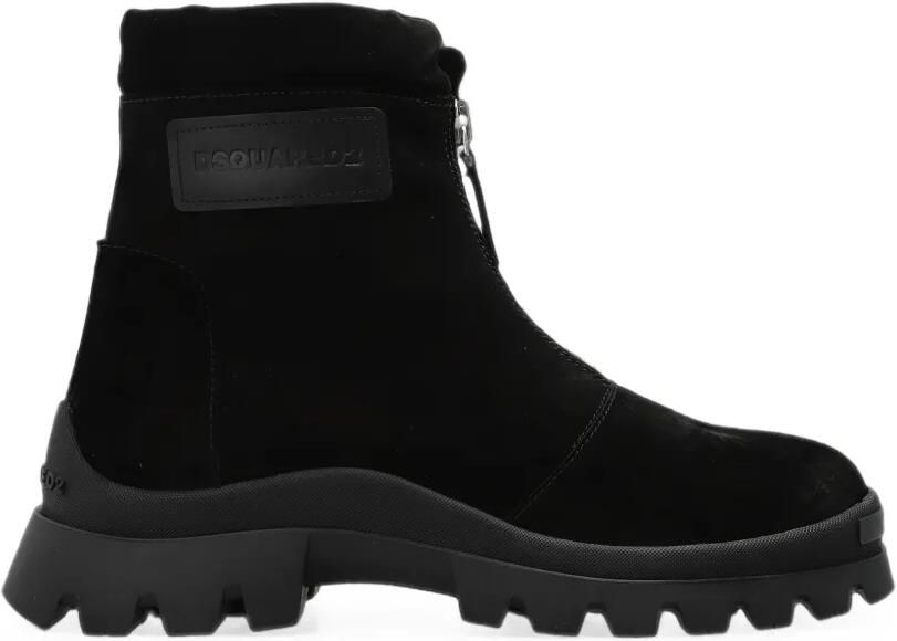 DSQUARED2 Enkellaarzen met rits Zwart