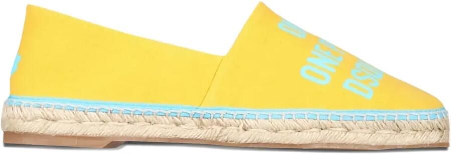 DSQUARED2 Espadrilles met logo Geel