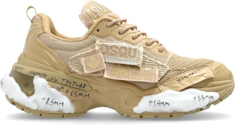 DSQUARED2 Faster Patch sneakers Beige