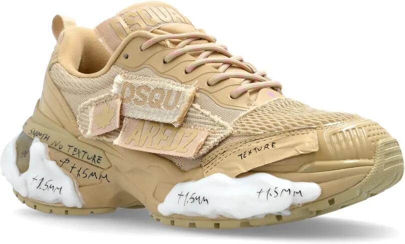 DSQUARED2 Faster Patch sneakers Beige - Foto 3