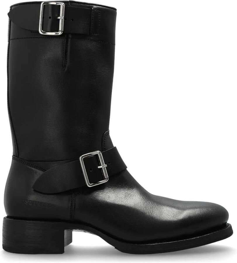 DSQUARED2 Harley bikerlaarzen Zwart