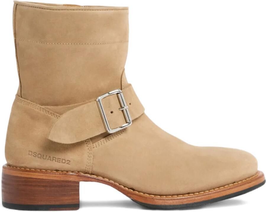 DSQUARED2 Harley enkellaarzen Beige
