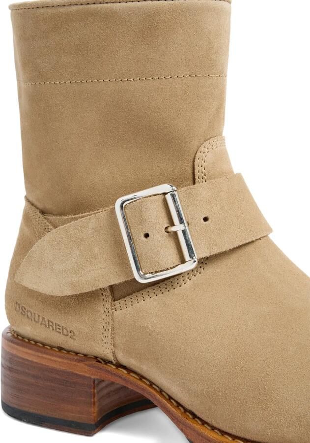 DSQUARED2 Harley enkellaarzen Beige - Foto 4