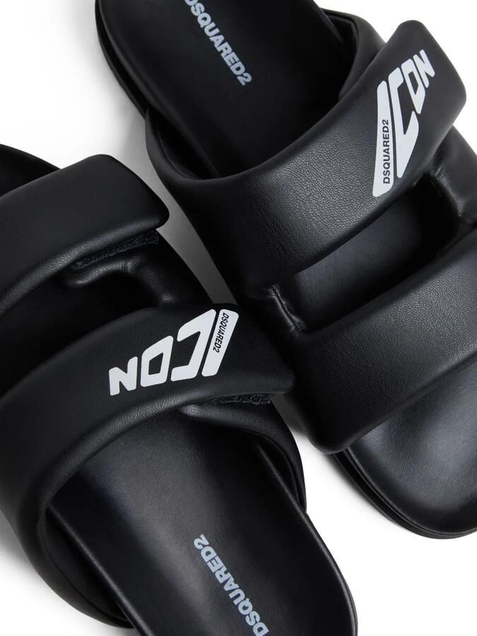 DSQUARED2 Ibra slippers Zwart - Foto 2