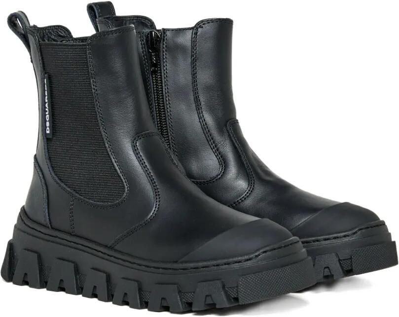 DSQUARED2 KIDS Chelsea enkellaarzen Zwart