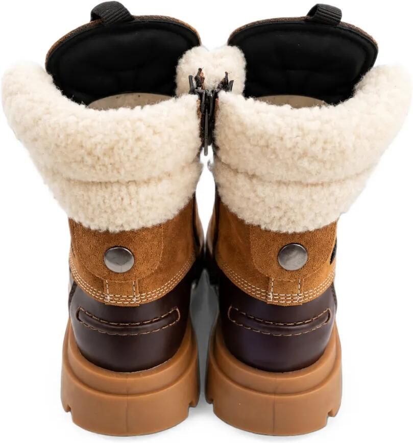 DSQUARED2 KIDS Enkellaarzen met logopatch Bruin - Foto 2