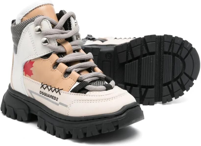 DSQUARED2 KIDS Enkellaarzen met vlakken Beige - Foto 3