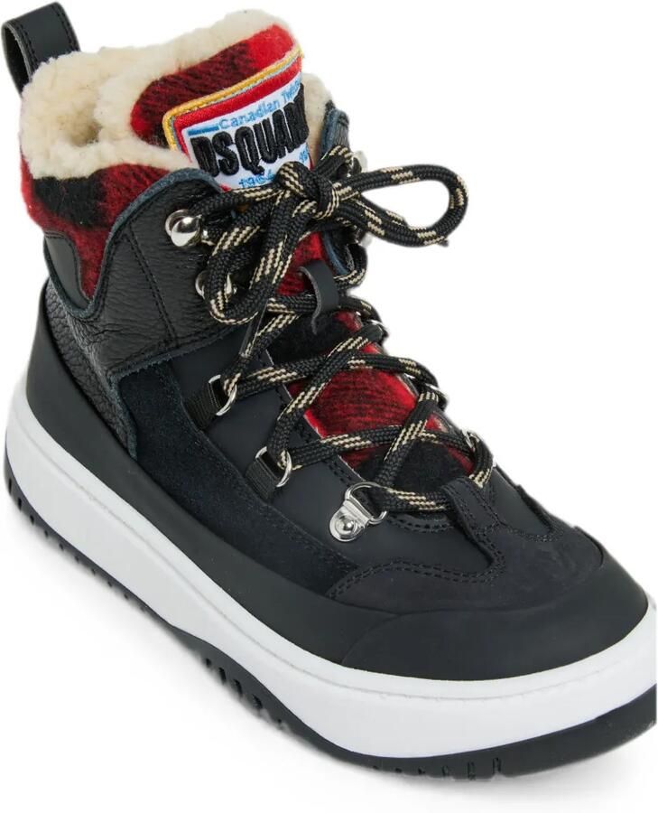 DSQUARED2 KIDS Geruite laarzen met vlakken Zwart - Foto 2