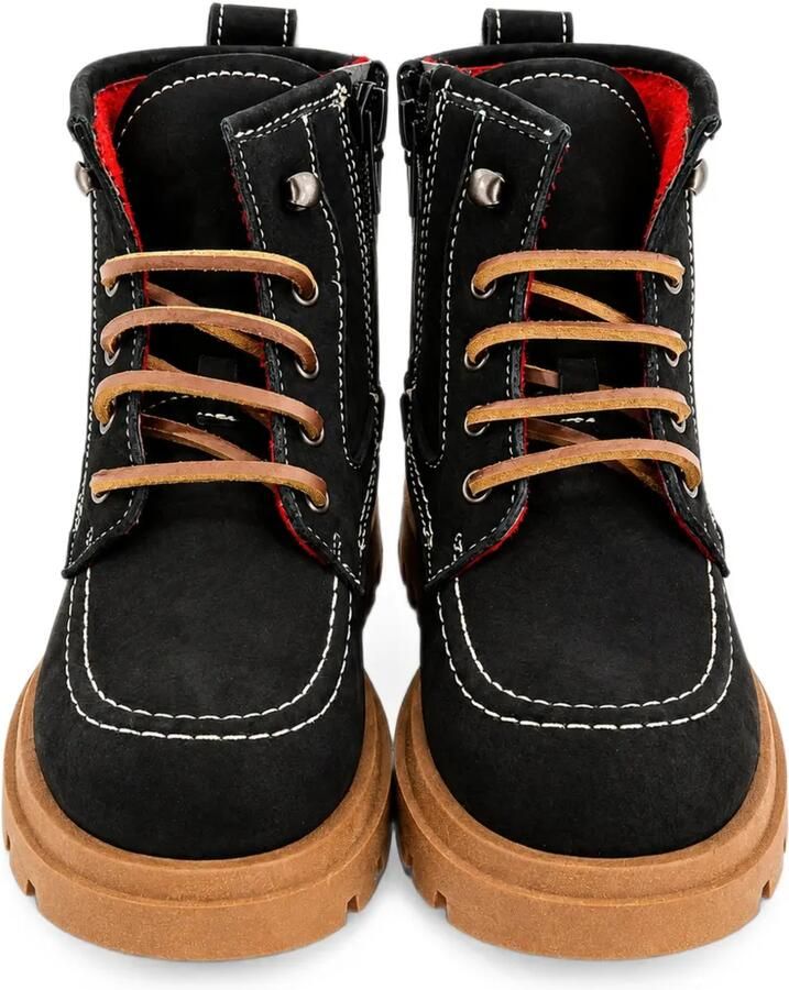 DSQUARED2 KIDS Laarzen met contrasterende stiksels en logo-patch Zwart - Foto 3