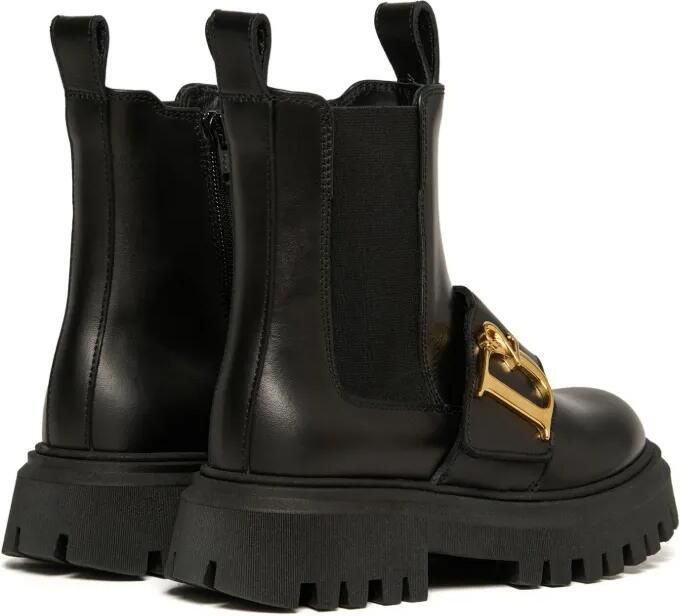 DSQUARED2 KIDS Laarzen met gegraveerd logo Zwart - Foto 4