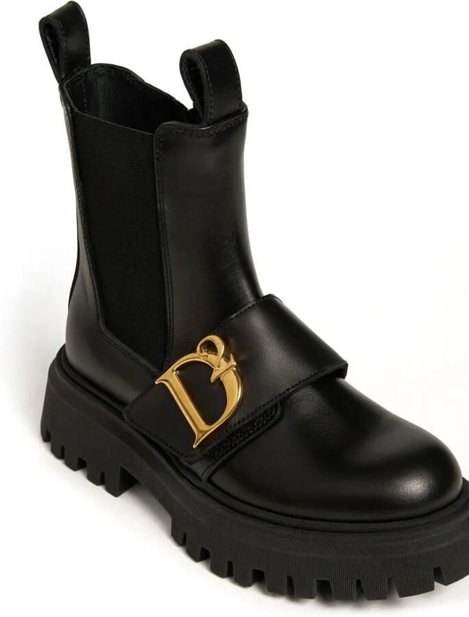 DSQUARED2 KIDS Laarzen met gegraveerd logo Zwart - Foto 2