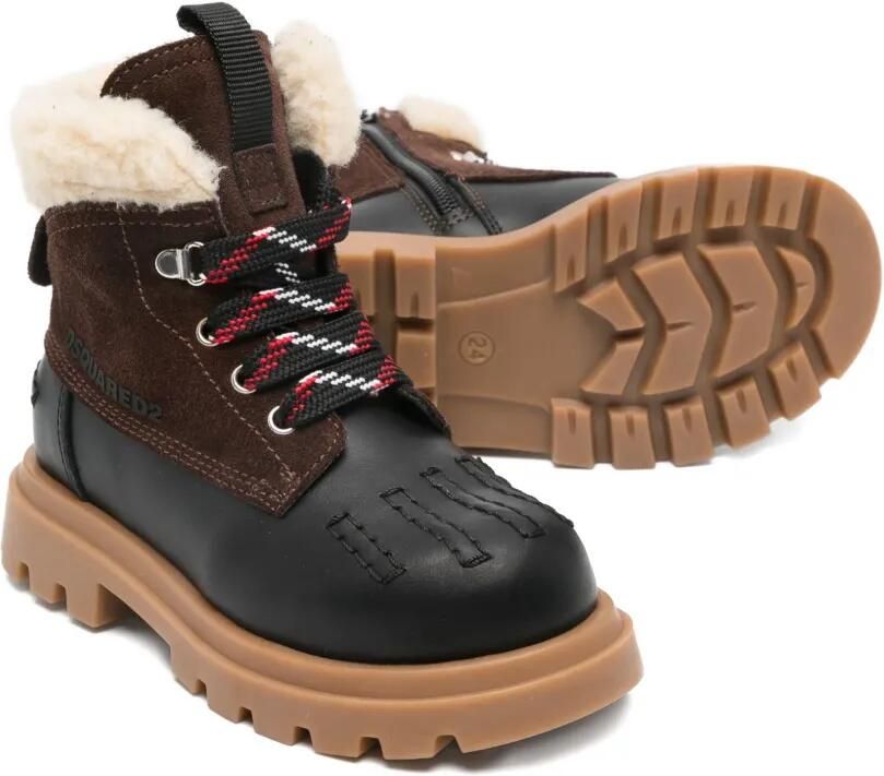 DSQUARED2 KIDS Laarzen met imitatiebont Zwart - Foto 3