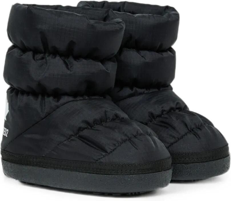 DSQUARED2 KIDS Laarzen met logoprint Zwart