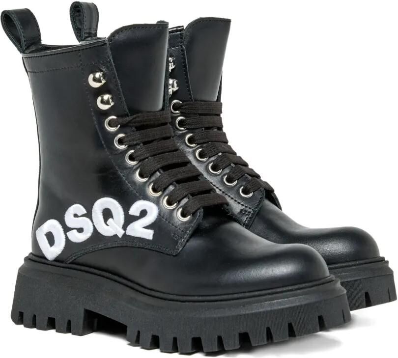 DSQUARED2 KIDS Laarzen met plateauzool Zwart