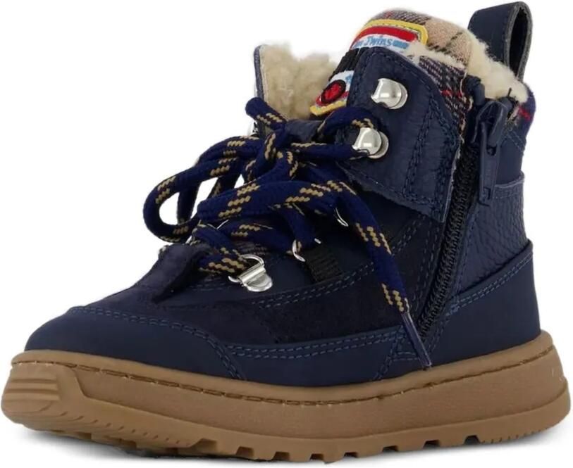 DSQUARED2 KIDS Laarzen met vlakken en tartan ruit Blauw