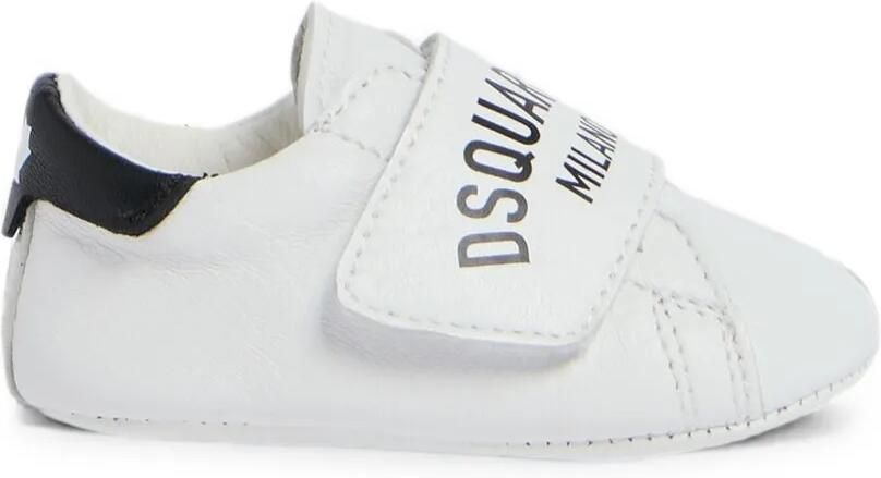 DSQUARED2 KIDS Leren sneakers Wit