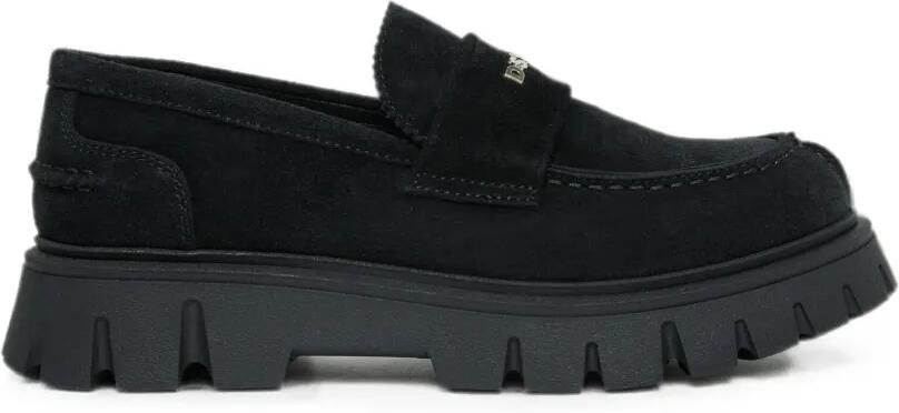 DSQUARED2 KIDS Loafers met logo-plakkaat Zwart