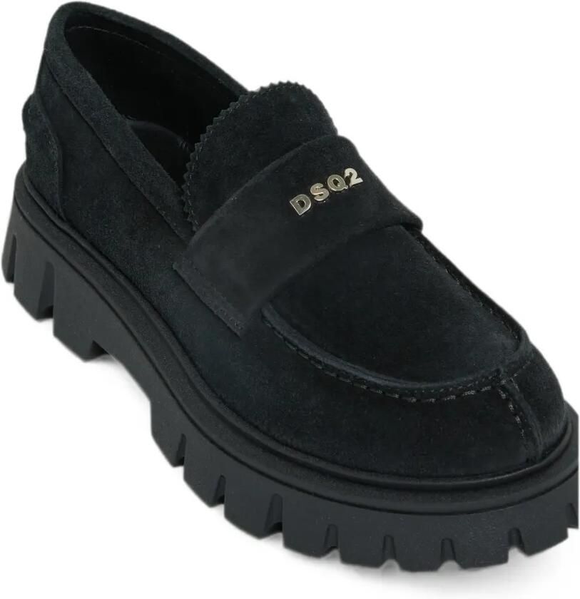 DSQUARED2 KIDS Loafers met logo-plakkaat Zwart - Foto 2