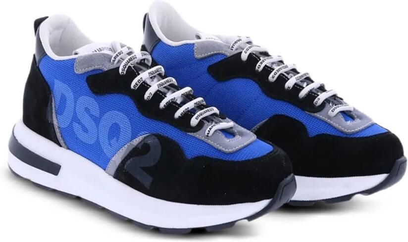 DSQUARED2 KIDS Sneakers met vlakken Blauw
