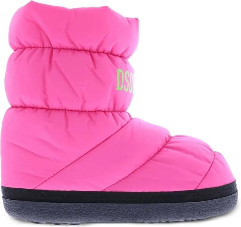 DSQUARED2 KIDS Snowboots met logoprint Roze