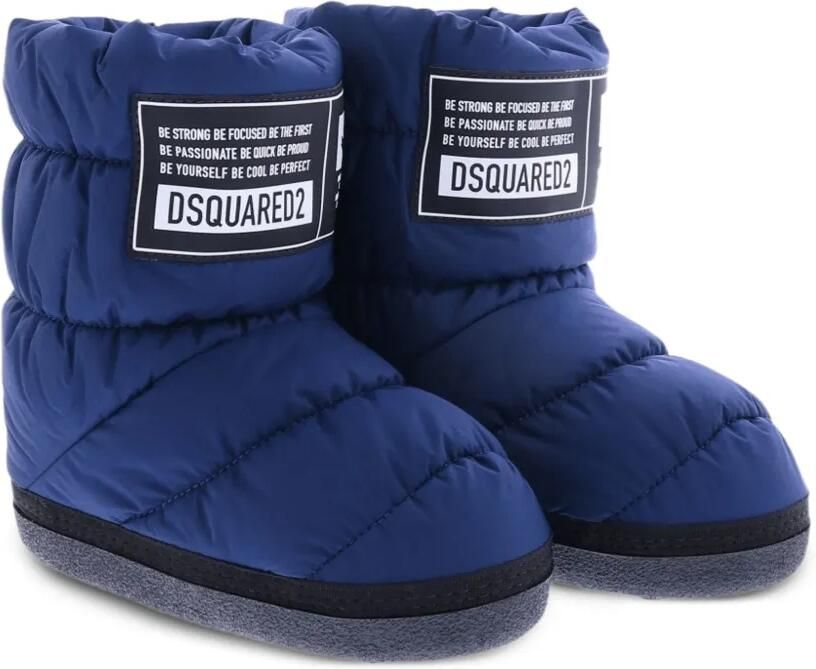 DSQUARED2 KIDS Sneeuwlaarzen met logopatch Blauw