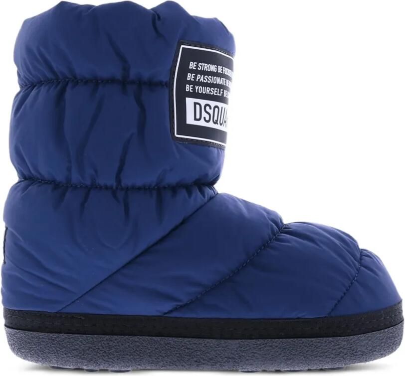 DSQUARED2 KIDS Sneeuwlaarzen met logopatch Blauw - Foto 4