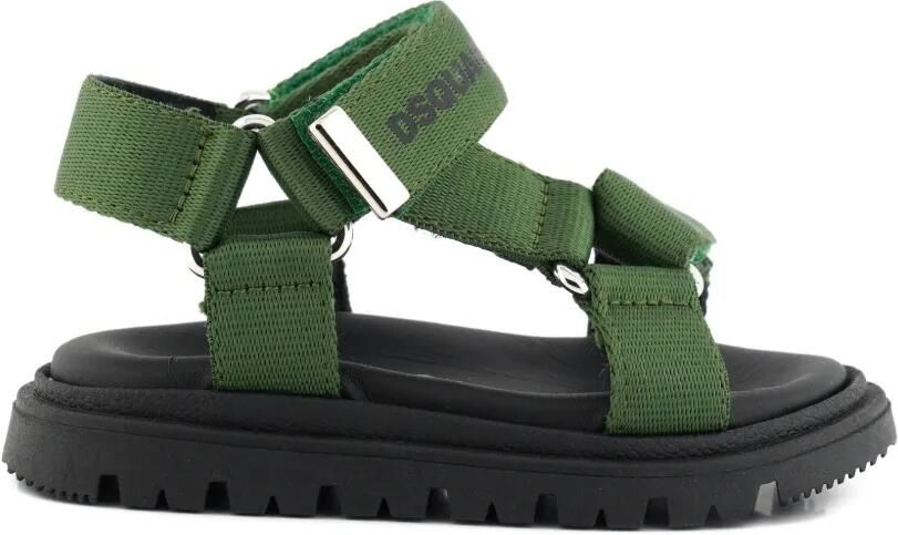 DSQUARED2 KIDS Sandalen met logobandje Groen