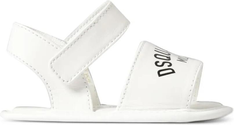 DSQUARED2 KIDS Sandalen met logoprint Wit