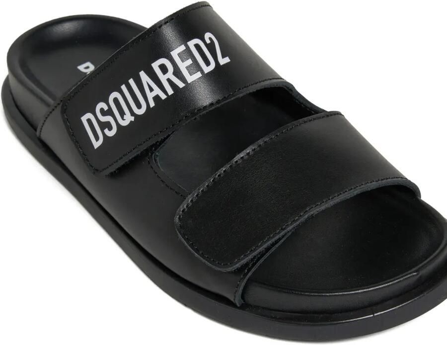 DSQUARED2 KIDS Sandalen met logoprint Zwart