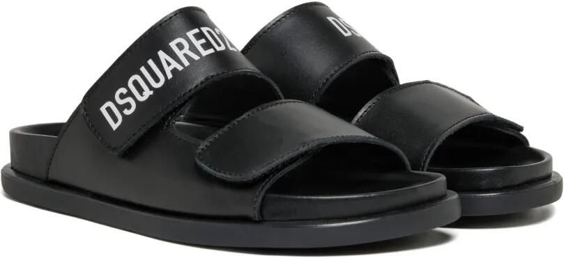 DSQUARED2 KIDS Sandalen met logoprint Zwart - Foto 2