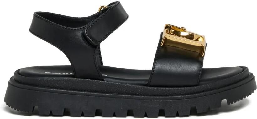 DSQUARED2 KIDS Slippers met logo-applicatie Zwart - Foto 4