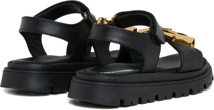 DSQUARED2 KIDS Slippers met logo-applicatie Zwart - Foto 3