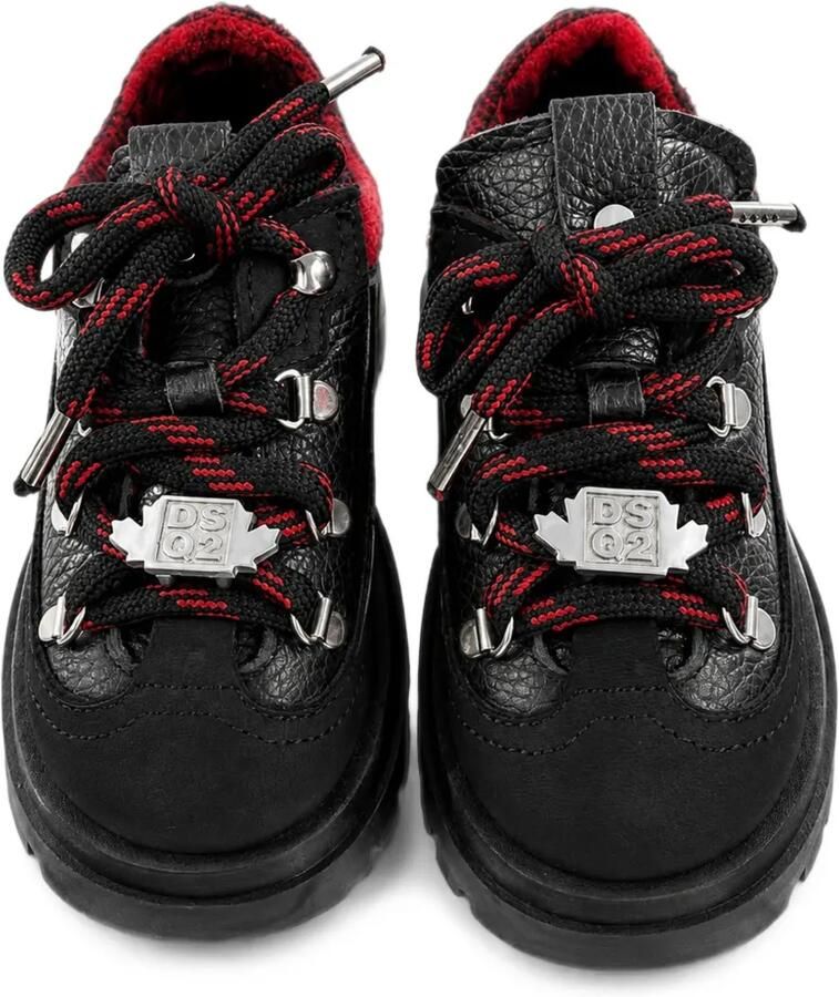 DSQUARED2 KIDS Sneakers met geruite afwerking en vlakken Zwart - Foto 2
