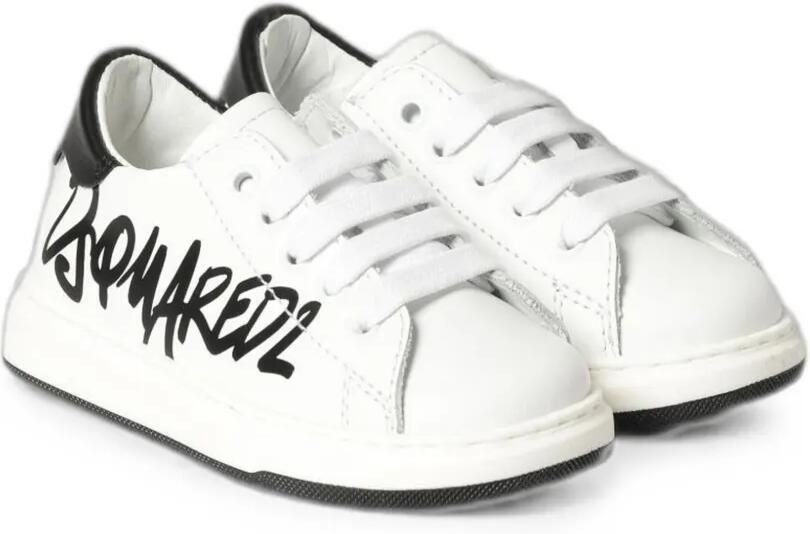 DSQUARED2 KIDS Sneakers met graffiti-print Wit - Foto 3
