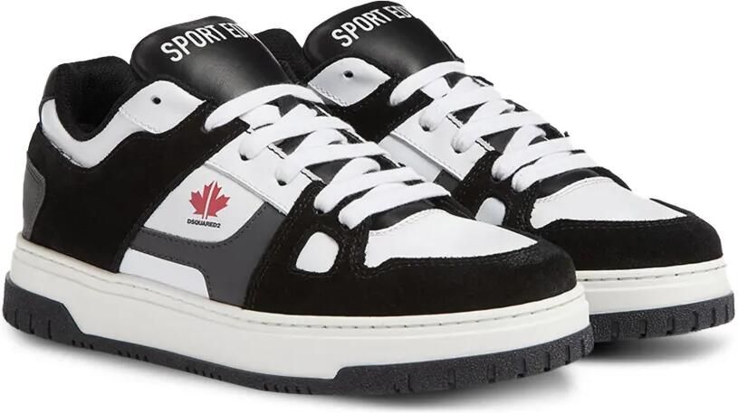 DSQUARED2 KIDS Sneakers met suède vlak Zwart