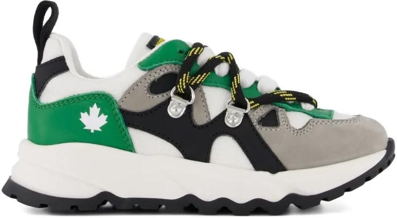 DSQUARED2 KIDS Sneakers met vlakken en esdoornblad Grijs