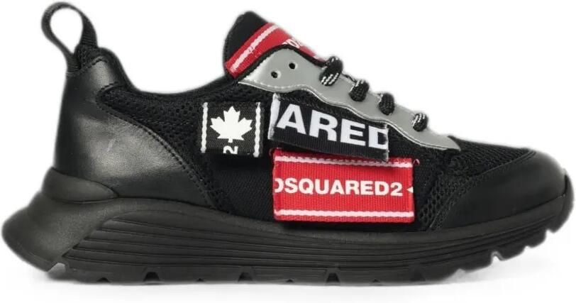 DSQUARED2 KIDS Sneakers met vlakken Zwart