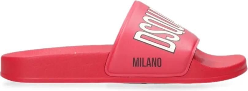 DSQUARED2 KIDS Teenslippers met logoprint Rood - Foto 3