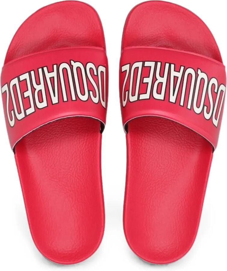 DSQUARED2 KIDS Teenslippers met logoprint Rood - Foto 2