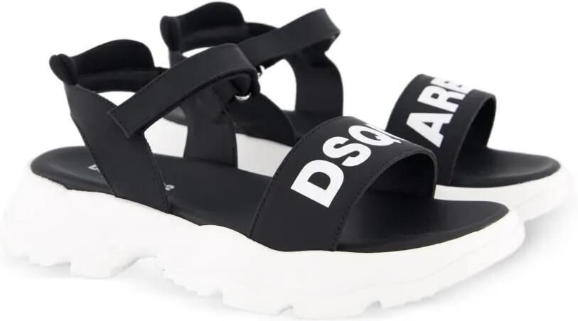 DSQUARED2 KIDS Sandalen met klittenband Zwart