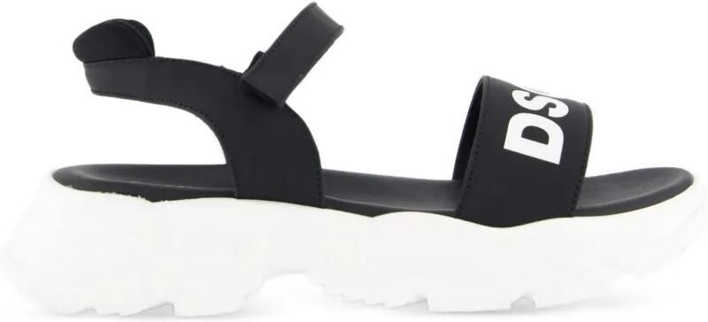 DSQUARED2 KIDS Sandalen met klittenband Zwart - Foto 4