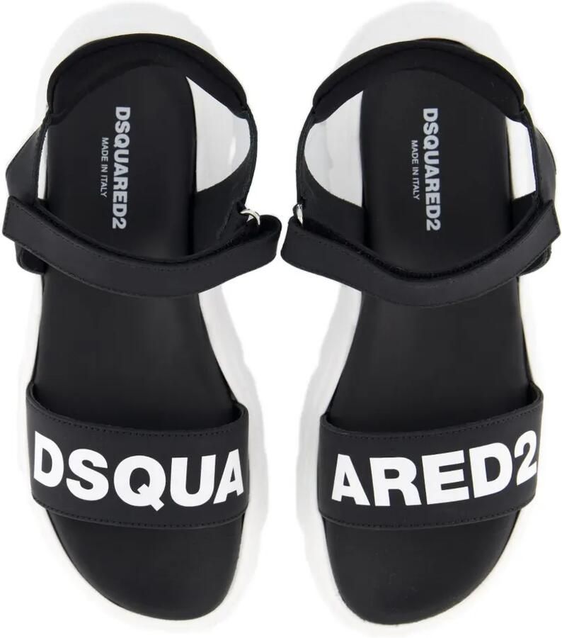DSQUARED2 KIDS Sandalen met klittenband Zwart - Foto 2