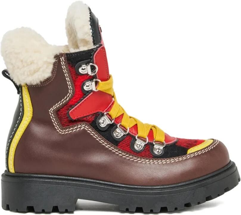 DSQUARED2 KIDS Veterlaarzen met chunky zool Bruin
