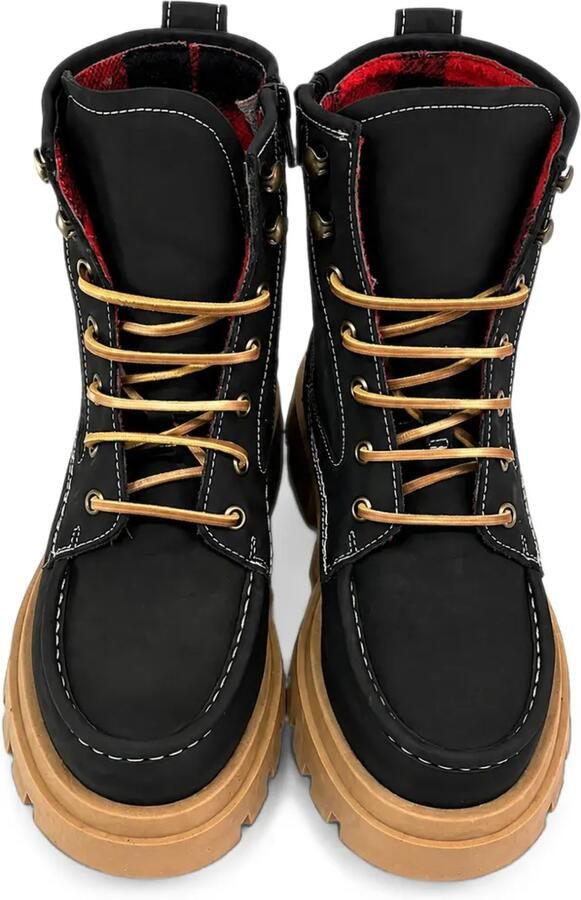 DSQUARED2 KIDS Veterlaarzen met contraststiksels Zwart