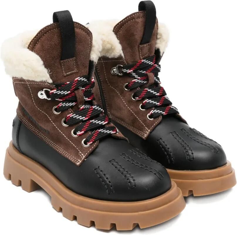 DSQUARED2 KIDS Veterlaarzen met imitatie lamswol Bruin