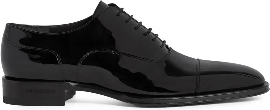 DSQUARED2 Lakleren veterschoenen Zwart