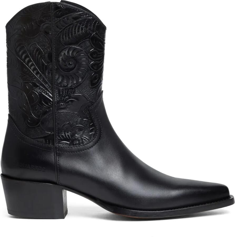 DSQUARED2 Leren laarzen Zwart