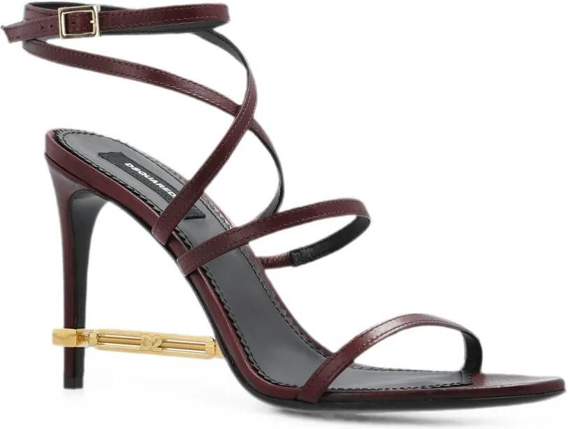 DSQUARED2 Leren sandalen Rood - Foto 4